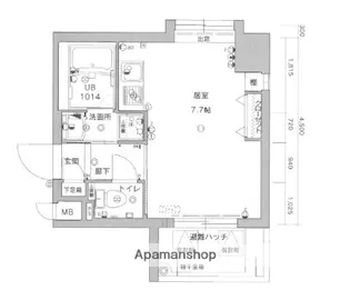 ラフォーレ西公園【7階】の間取り