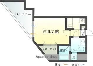 ナビールコート白金【2階】の間取り