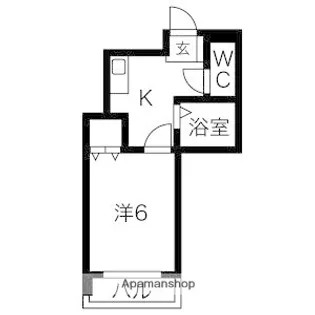 フルール・ド・高宮【7階】の間取り