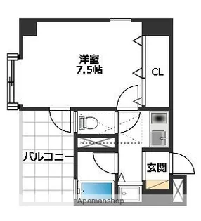Kステーションプラザ姪浜【6階】の間取り