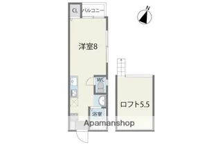 レガリータ高宮【2階】の間取り