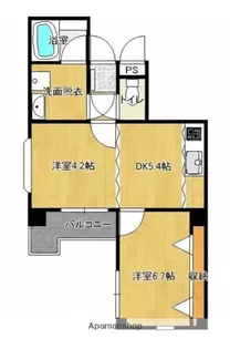 ステイツ平尾【4階】の間取り