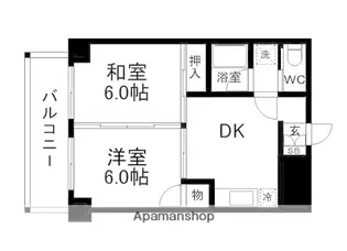 ライオンズマンション薬院【3階】の間取り