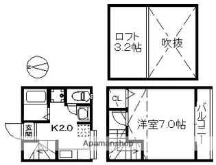 ステラポラリス愛宕【1階】の間取り