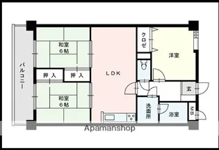ジョイフル寺塚【3階】の間取り