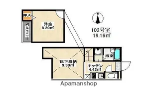 プライムコート大橋【1階】の間取り