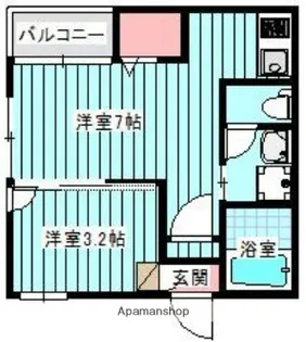 CASADELA九大南【1階】の間取り