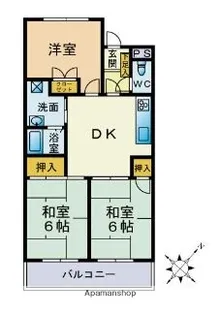 リリナ片江【2階】の間取り