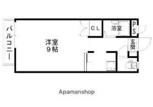 ピアレス福大西【4階】の間取り