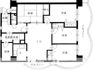 NEW8西新【6階】の間取り