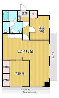 ST百道スイーツ【5階】の間取り