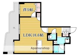 日商岩井レジオン大濠【5階】の間取り