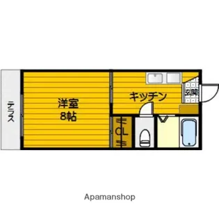メゾン田村【1階】の間取り