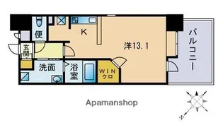 サムティ天神南【11階】の間取り