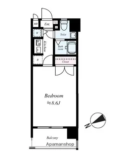 ピュアドームエクセレント高宮【5階】の間取り