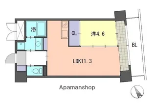 レジデンス住吉【11階】の間取り
