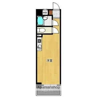 ロマネスク渡辺通南【5階】の間取り