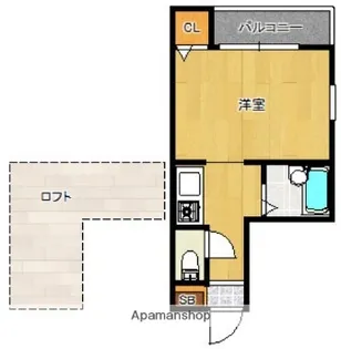 アネックス大濠【1階】の間取り