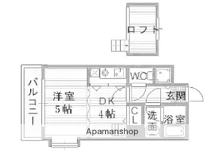 ドマーニ百道東【5階】の間取り