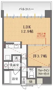 ナビールコート薬院【7階】の間取り