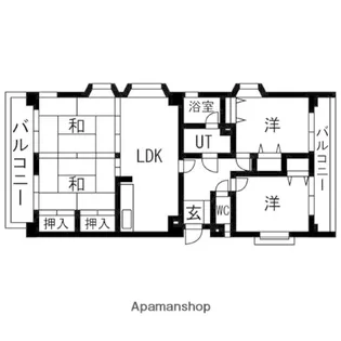 グランヴィスタ寺塚【3階】の間取り