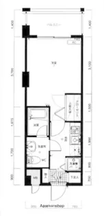 ピュアドームアクシアル天神【4階】の間取り