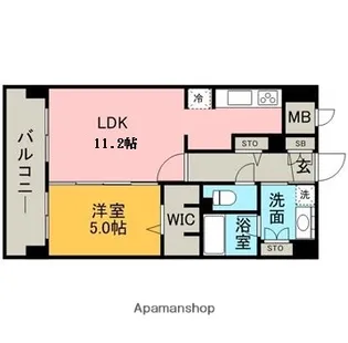 レジデンス博多【10階】の間取り