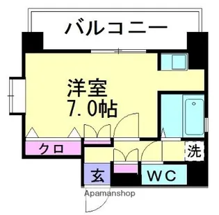 サンコーポ別府【3階】の間取り