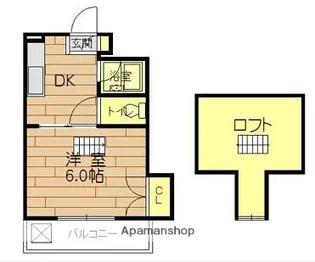 コーポウィング【3階】の間取り
