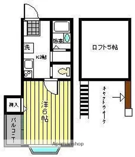 ピュア別府南参番館【1階】の間取り