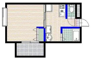 ブラオ別府【1階】の間取り