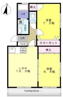 ウェルシーライフ【2階】の間取り