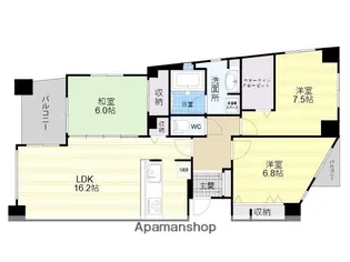 エテルナ高取Ⅱ【3階】の間取り