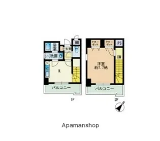 シャインシティ百道【4階】の間取り