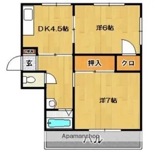 デュークハイツK【3階】の間取り