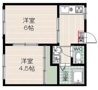 エトワール(旧 千村ハイツ)【1階】の間取り