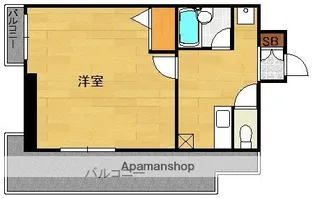 ピュアドームパラッシオ大手門【2階】の間取り