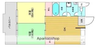 福岡リバーキャッスル【4階】の間取り