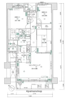 プライムコート高宮【4階】の間取り