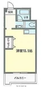 ユニバース竹下【5階】の間取り