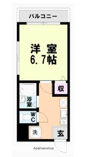 ラ・ベレッツァ浄水通り【3階】の間取り