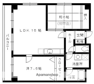 プラチナ福岡ビル【5階】の間取り