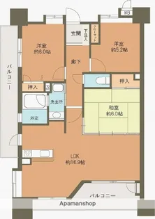 サンリヤン薬院【9階】の間取り