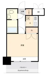 エステート・モア平尾駅前通り【4階】の間取り