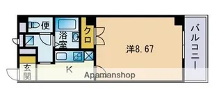 アンプルールフェール友丘A【1階】の間取り