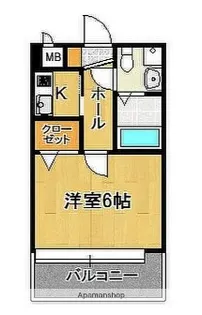 エステートモア長尾【1階】の間取り