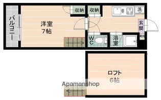 ロフティハウス【2階】の間取り
