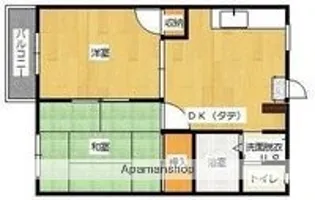 グリーンハイツ安田A【2階】の間取り