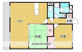 第2レジデンス室見【3階】の間取り