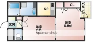 エスタシオン【1階】の間取り